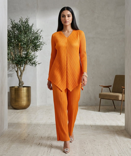 Casual Wrinkled Co-Ord Set