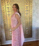 Ready Made Georgette Pink Saree