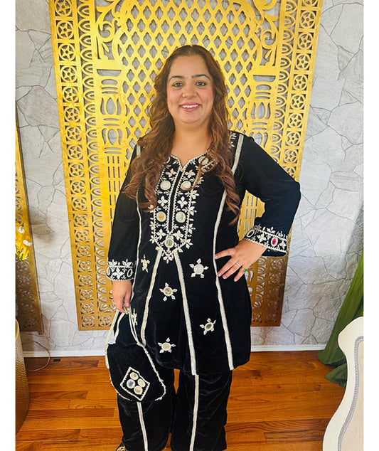 Velvet Three-Piece  Co-Ord Set