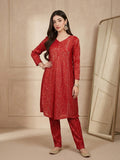 Wrinkled Red Co-Ord Set