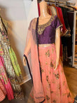 Plum Blossom Designer Lehanga