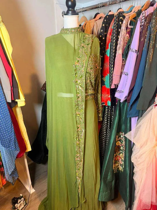 Zarmina Green Lehanga