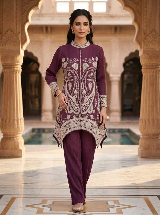 Designer Wrinkled  Co-Ord Set
