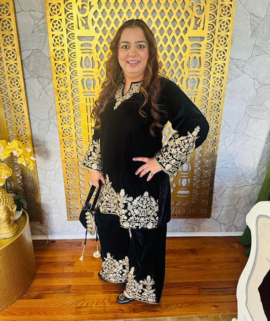 Black Desginer Co-Ord Set